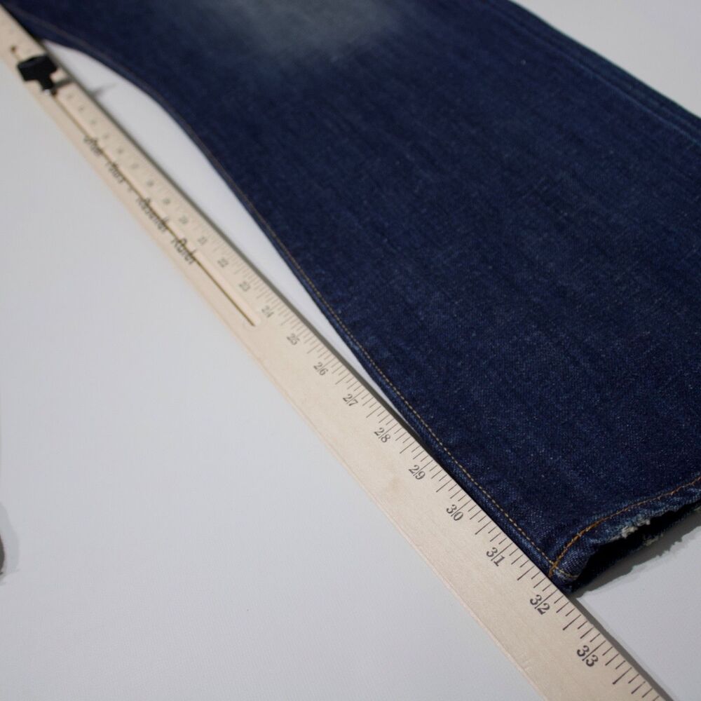 Lucky Brand 121 Heritage Slim Selvedge Distressed Jeans Dark Wash Men 36x32 (J2) - Picture 12 of 12